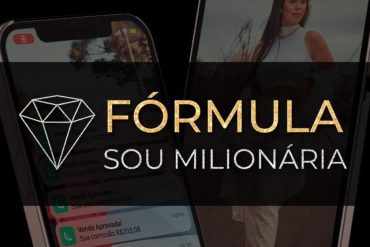 Mulher feliz trabalhando remotamente com celular - Fórmula Sou Milionária Suelen Mello