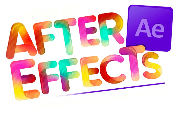 Capa do curso Gênio do After Effects com Adrian Sacomani, demonstrando animações e efeitos visuais.