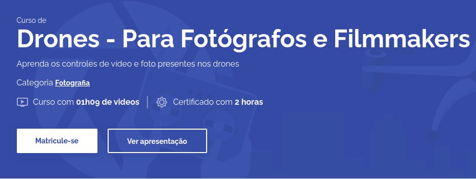 Curso de Drones AvMakers: Fotografia e Filmagem Aérea com Drone