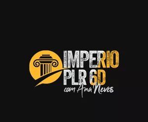 Capa do curso Império PLR 6D de Ana Neves com banner de download e ícones de marketing digital