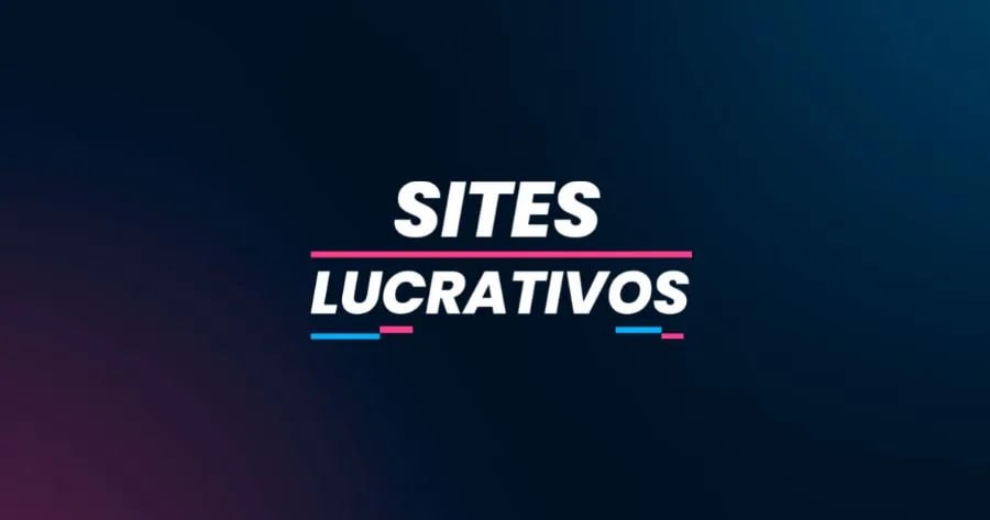 Capa do curso Sites Lucrativos com foco em criação e venda de sites para faturamento.