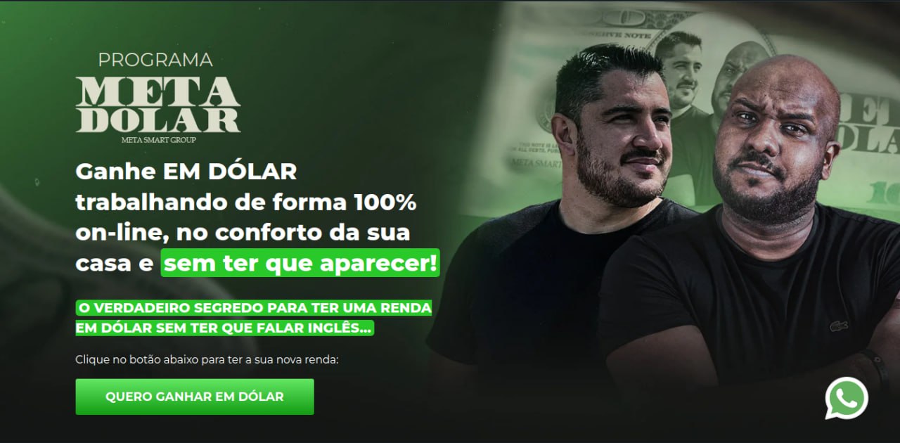 Curso Meta Dólar de Vini Rodrigues e Djônatan Leão - Download e acesso ao conteúdo completo.