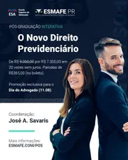 Pós-Graduação Novo Direito Previdenciário ESMAFEPR - Cursos Online
