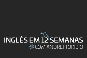 Capa do curso Inglês em 12 Semanas com foco em download e acesso rápido