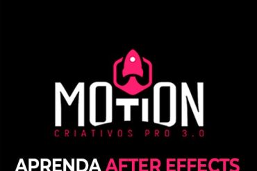 Imagem promocional do curso Motion Designer Criativo Pro de William Carvalho, destacando animações dinâmicas e ferramentas de design.