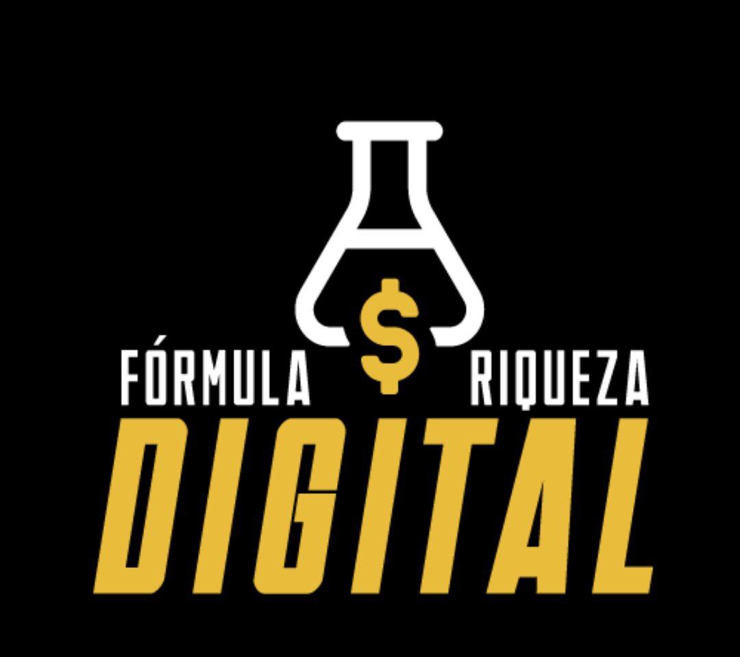 Capa do curso Fórmula Riqueza Digital de Kayky Janiszewski com elementos de marketing digital e sucesso financeiro