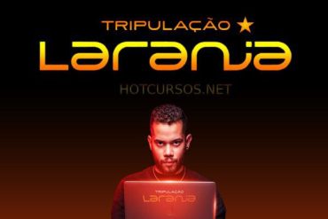 Capa do curso Tripulação Laranja Gui Lima 2023 com elementos gráficos de laranja e um fundo dinâmico