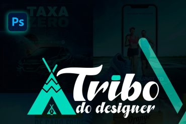 Capa do curso TRIBO DO DESIGNER EVOLUTION com ícones de design gráfico e evolução.
